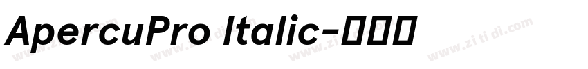 ApercuPro Italic字体转换